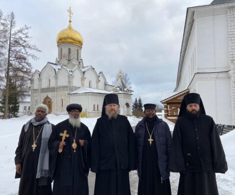 Эфиопская делегация в Саввино-Сторожевском монастыре.